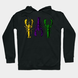 Mardi Gras Crawfish Happy Mardi Gras 2024 Matching Party Hoodie